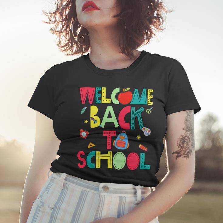 Welcome Back To School Happy First Day 488 Shirt Women T-shirt Gifts for Her