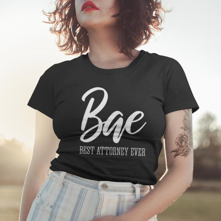 Womens Bae Best Attorney Ever Funny Lawyer Women T-shirt Gifts for Her