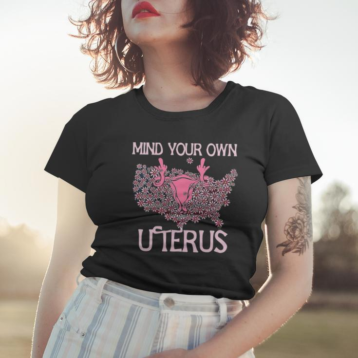 Womens Mind Your Own Uterus Pro-Choice Feminist Womens Rights Women T-shirt Gifts for Her