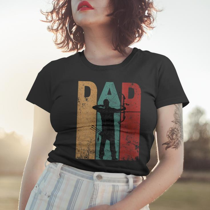 Womens Vintage Archery Dad Fathers Day Archer Daddy 4Th Of July Women T-shirt Gifts for Her