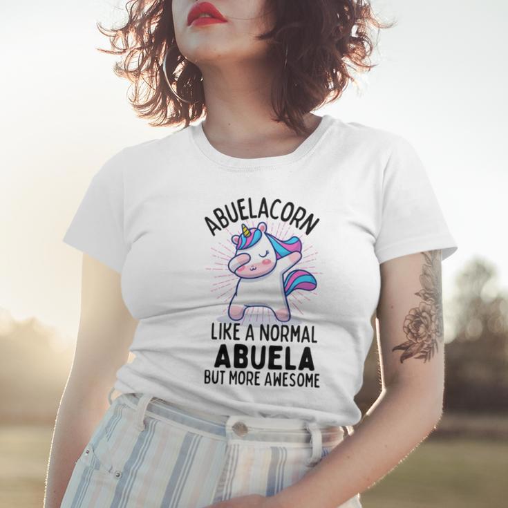 Abuelacorn Funny Unicorn Dabbing Gift Like A Normal Abuela But More Awesome Women T-shirt Gifts for Her