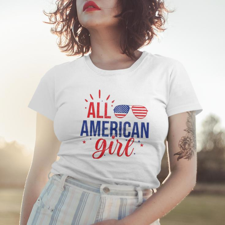 All American Girl 4Th Of July Girls Kids Sunglasses Family Women T-shirt Gifts for Her