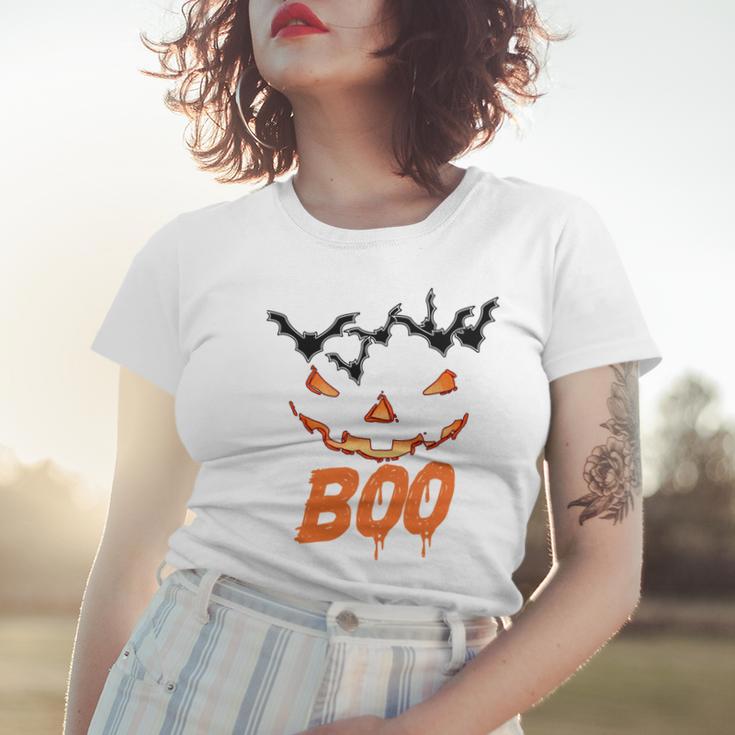 Boo Scary Pumpkin Face Women T-shirt Gifts for Her