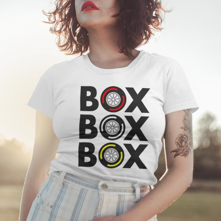 Box Box Box F1 Tyre Compound Design V2 Women T-shirt Gifts for Her