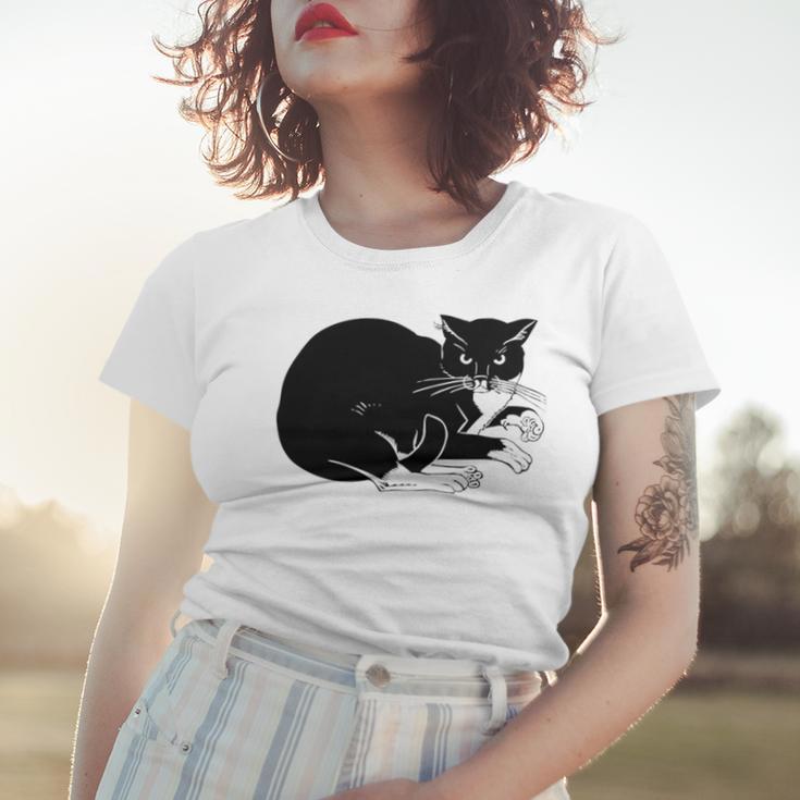 Cat Cut Cat Cat Lovers Black Cat Funny Cat Birthday Cat Gift Cat Danger Kitty V3 Women T-shirt Gifts for Her