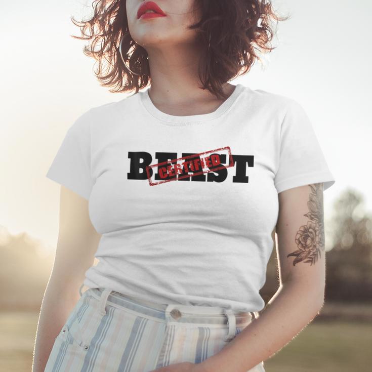 Certified Beast Athletic Workout Fitness 486 Trending Shirt Women T-shirt Gifts for Her