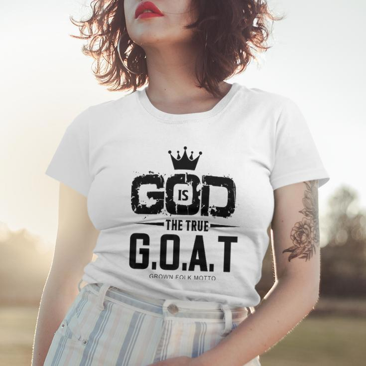 God Is The Greatest Of All Time GOAT Inspirational Women T-shirt Gifts for Her