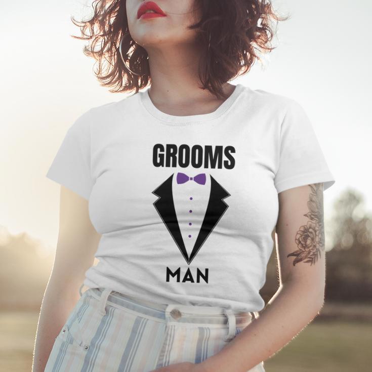 Groomsman Grooms Squad Stag Party Friends Themed Women T-shirt Gifts for Her