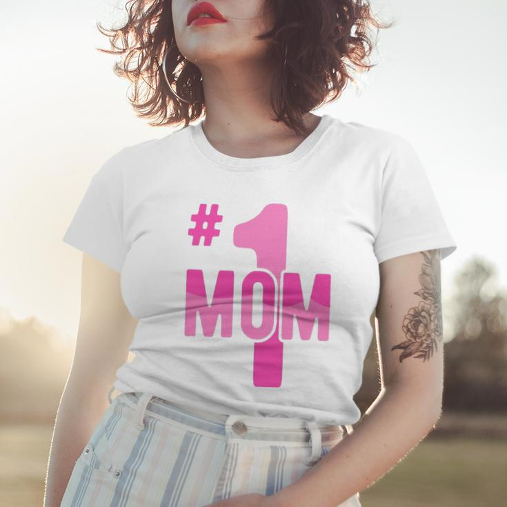 Hashtag Number One Mom Mothers Day Idea Mama Women Women T-shirt Gifts for Her