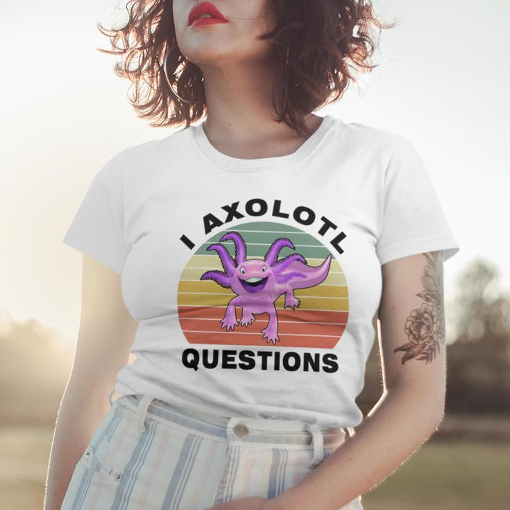 I Axlotl Questions Cute Axlotl V2 Women T-shirt Gifts for Her