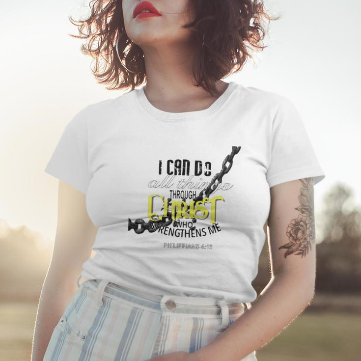 I Can Do All Things Through Christ Philippians 413 Bible Women T-shirt Gifts for Her
