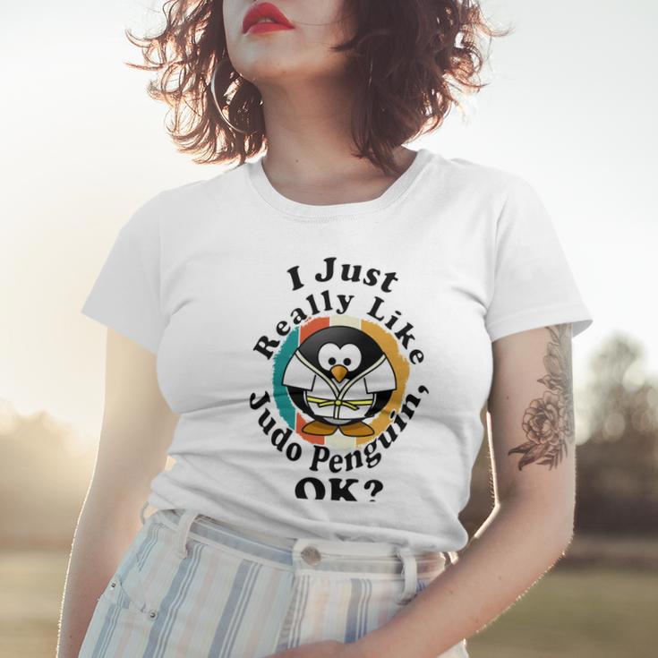 I Really Like Judo Penguin Ok Women T-shirt Gifts for Her