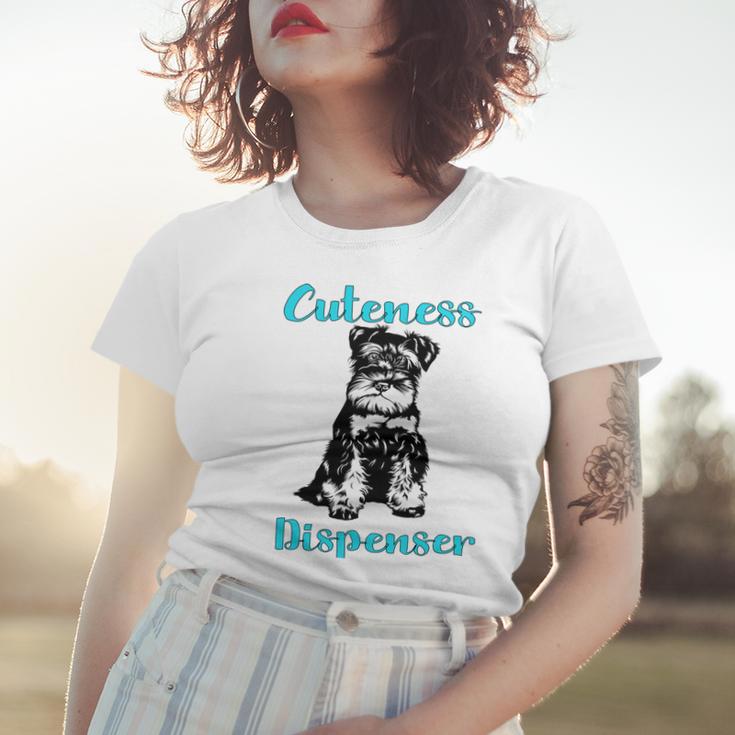 Miniature Schnauzer At Home Cuteness Dispenser Multi Tasking Dog Women T-shirt Gifts for Her