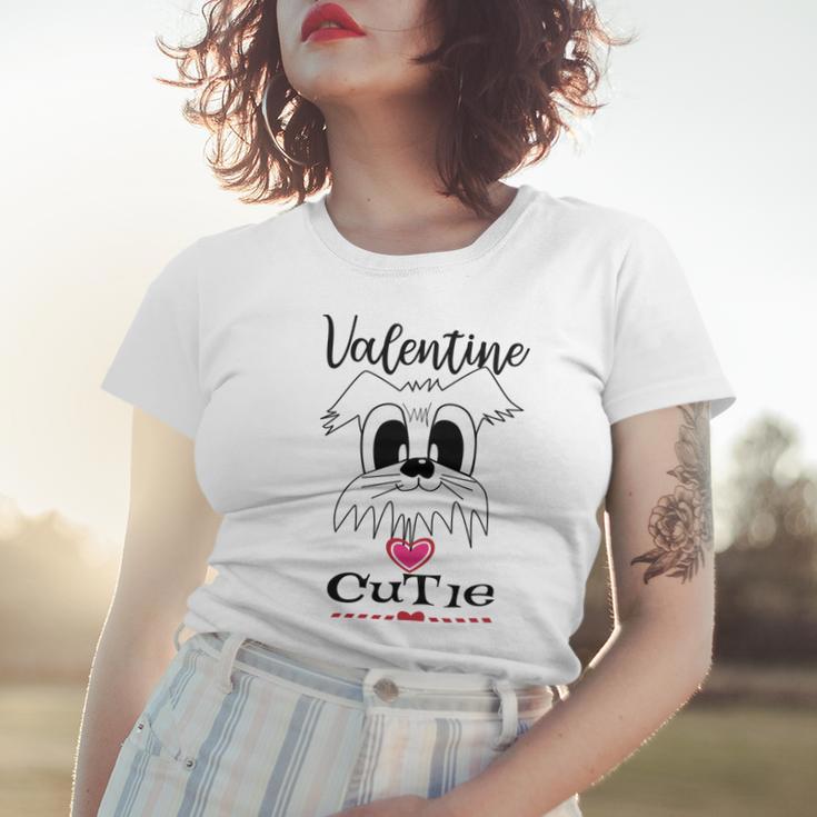 My Valentine Puppy Cutie Women T-shirt Gifts for Her