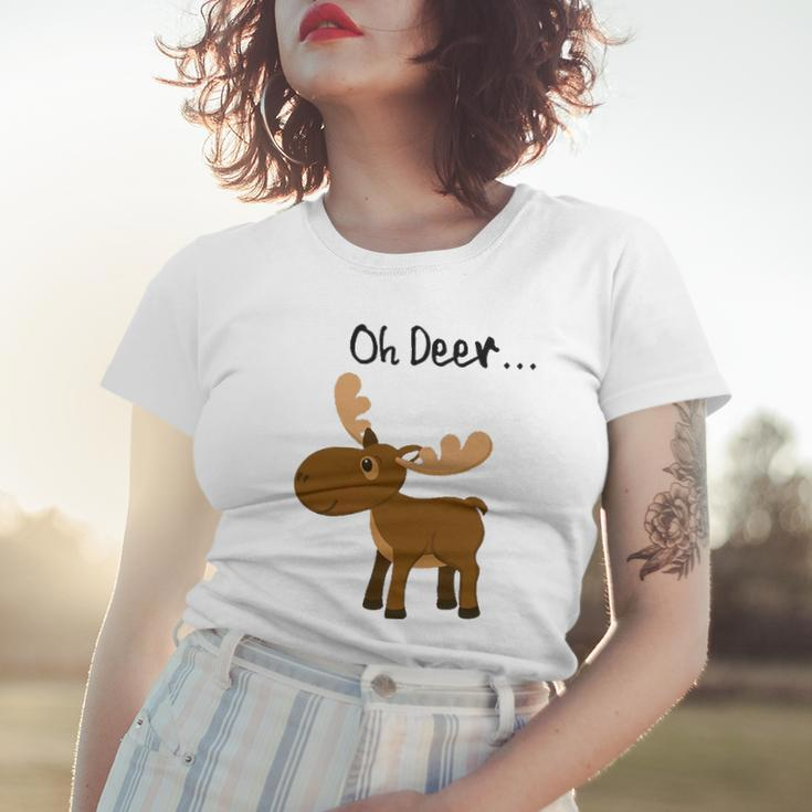 Oh Deer Cute Deer Save Wildlife Women T-shirt Gifts for Her