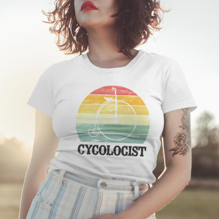 Penny Farthing Cycologist Funny Vintage Biking Cyclogist Cyclist Cycling Road Bike Mtb Women T-shirt Gifts for Her