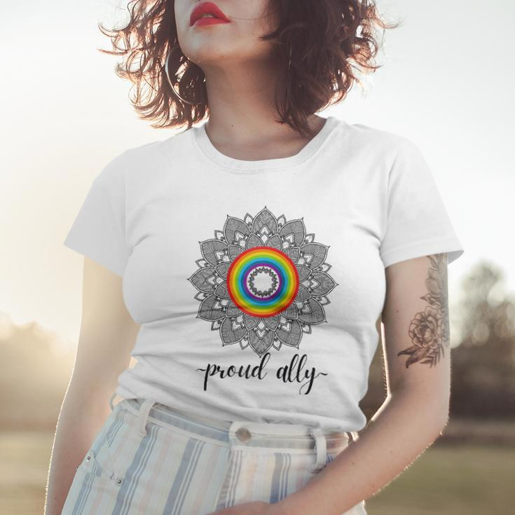Proud Ally Lgbtqia Gay Pride Month Celebration Raglan Baseball Tee Women T-shirt Gifts for Her