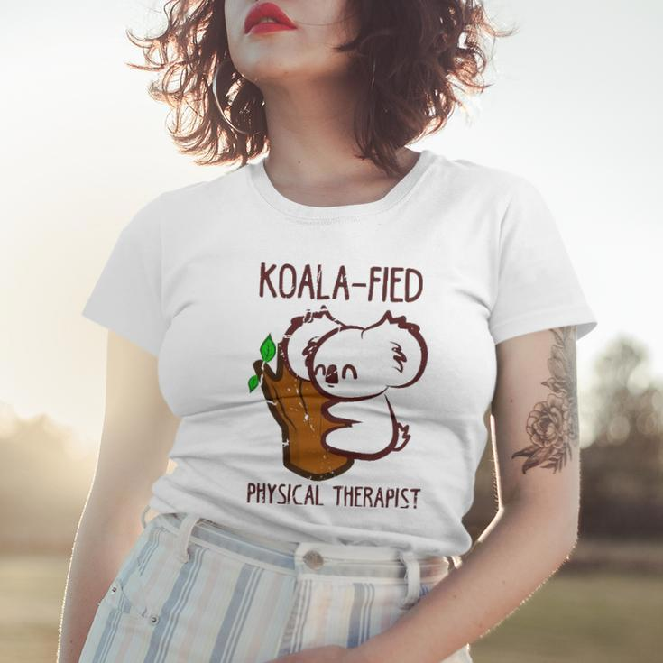 Pt Funny Koala-Fied Physical Therapist Gift Therapy Women T-shirt Gifts for Her