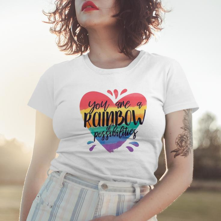 Rainbow Teacher - You Are A Rainbow Of Possibilities Women T-shirt Gifts for Her