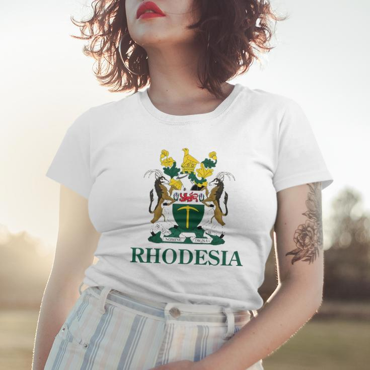 Rhodesia Coat Of Arms Zimbabwe Funny South Africa Pride Gift Women T-shirt Gifts for Her