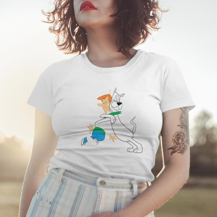 The Jetsons Astro Hugging George Women T-shirt Gifts for Her
