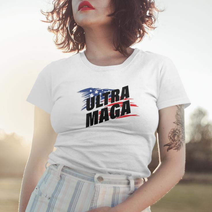 Womens Ultra Maga Pro American Pro Freedom Ultra-Maga Ultra Mega Pro Trump Women T-shirt Gifts for Her