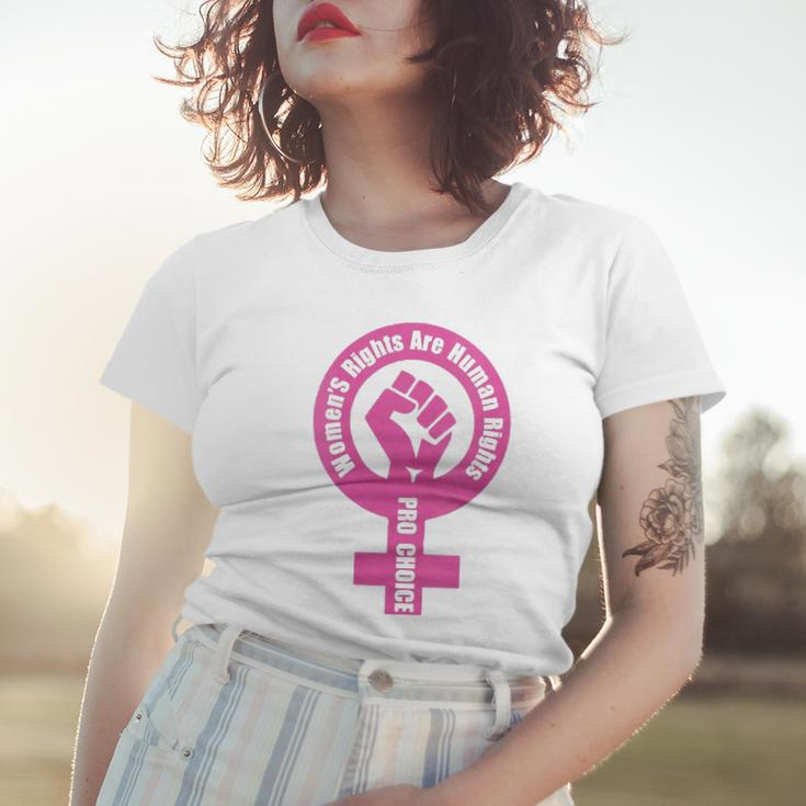 Womens Womens Rights Are Human Rights Pro Choice Women T-shirt Gifts for Her