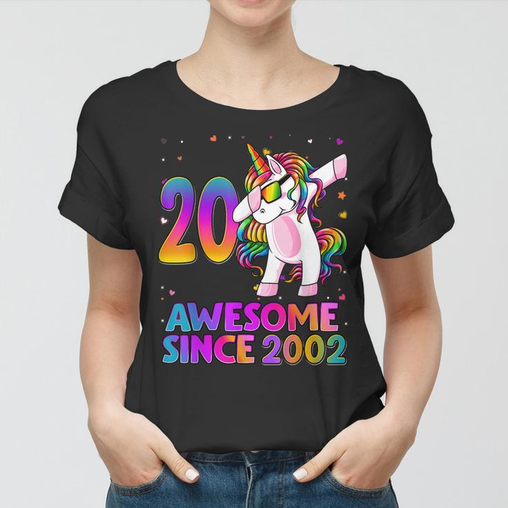 20 Year Old Unicorn Dabbing 20Th Birthday Girl Unicorn Party Women T-shirt