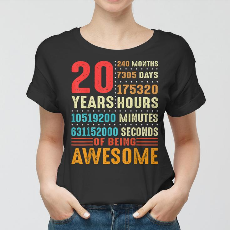 20 Years Old 20Th Birthday Vintage 240 Months For Boy Girl Women T-shirt