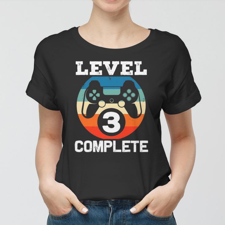 3Rd Years Wedding Anniversary Gift For Him Level 3 Complete Women T-shirt