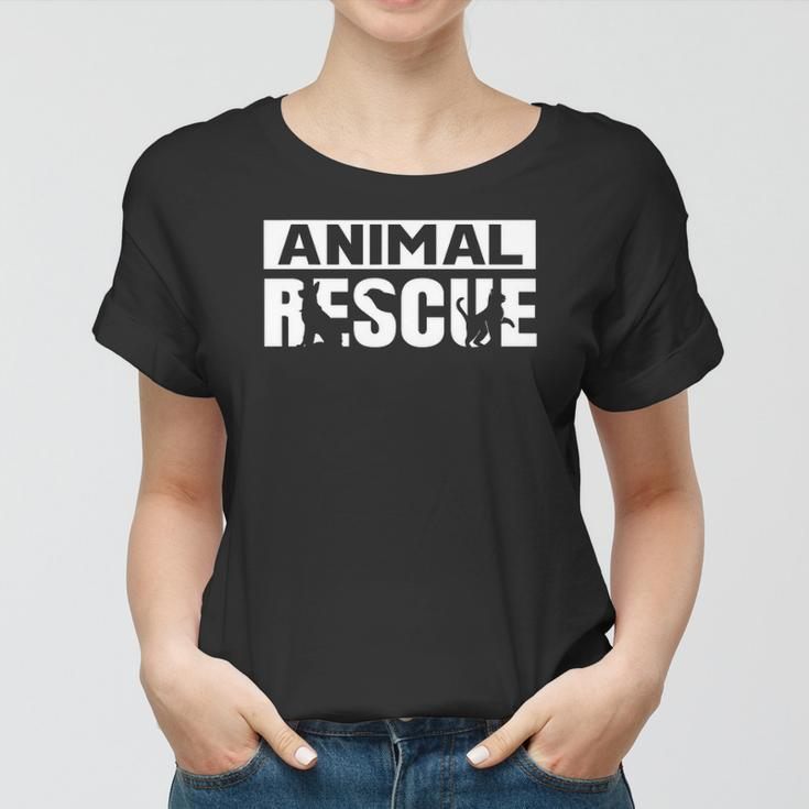 Animal Rescue Saving Rescuer Save Animals Women T-shirt