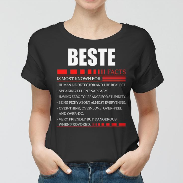 Beste Fact FactShirt Beste Shirt For Beste Fact Women T-shirt