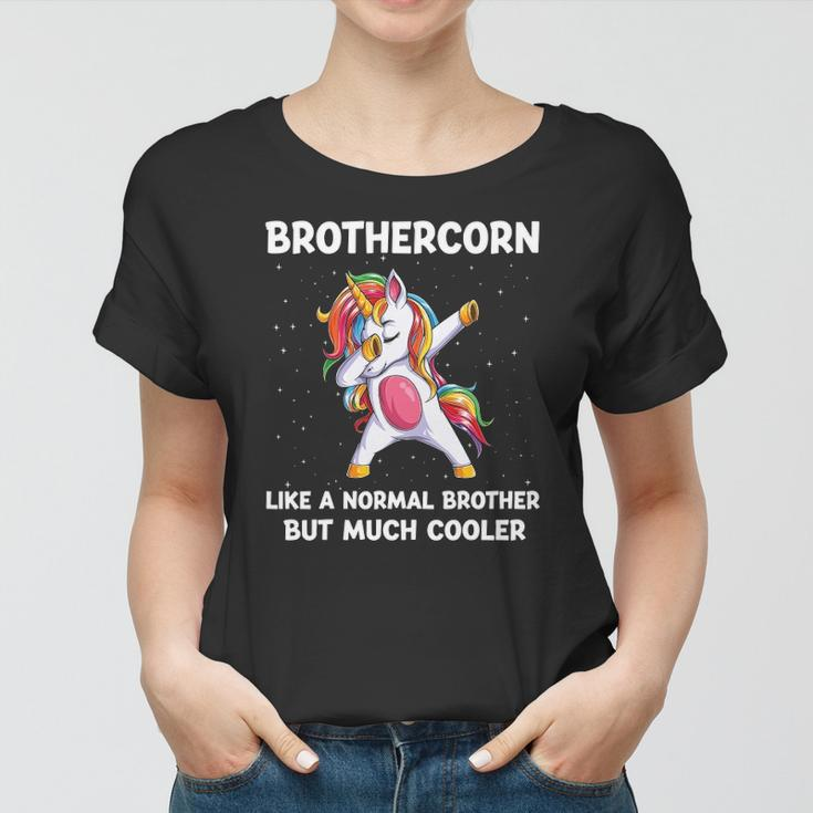 Brothercorn Brother Unicorn Birthday Family Matching Bday Women T-shirt
