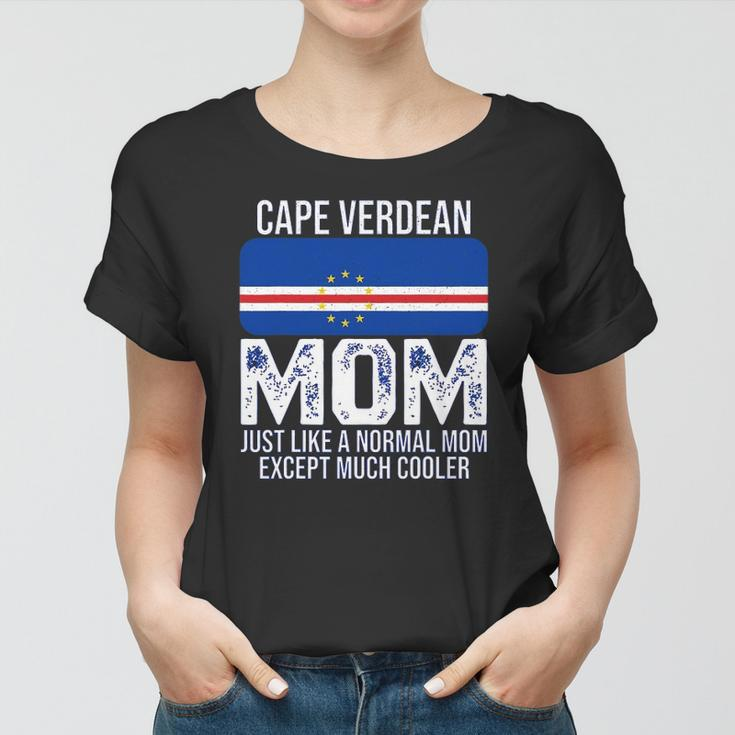 Cape Verdean Mom Cape Verde Flag Design For Mothers Day Women T-shirt
