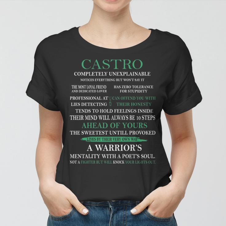 Castro Name Gift Castro Completely Unexplainable Women T-shirt