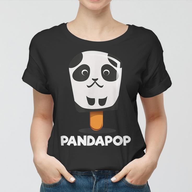 Cute Cartoon Panda Baby Bear Popsicle Panda Birthday Gift Women T-shirt