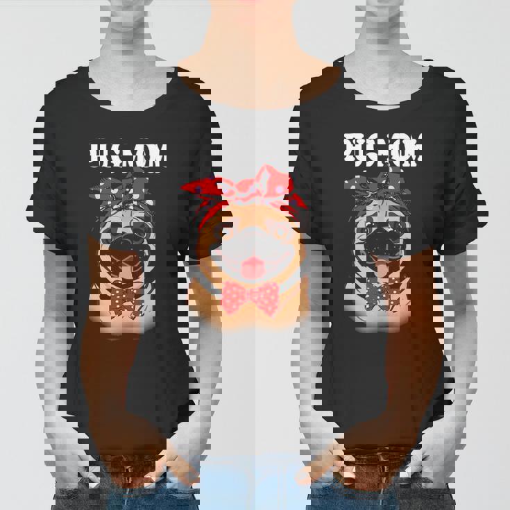 Cute Pug Mom Dogs Tee Mothers Day Dog Lovers Gifts For Women Women T-shirt Cute Pug Mom Dogs Tee Mothers Day Dog Lovers Gifts For Women Women T-shirt