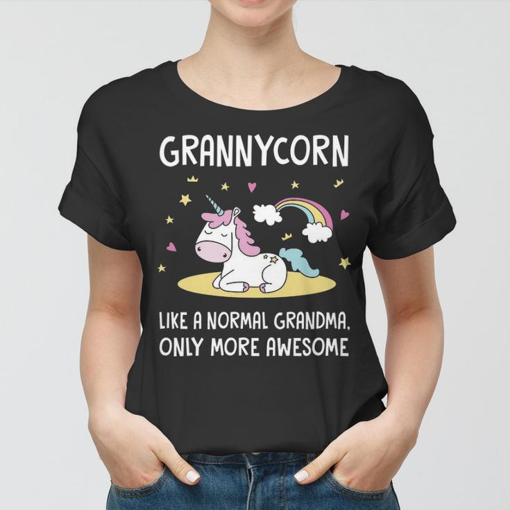 Granny Grandma Gift Granny Unicorn Women T-shirt