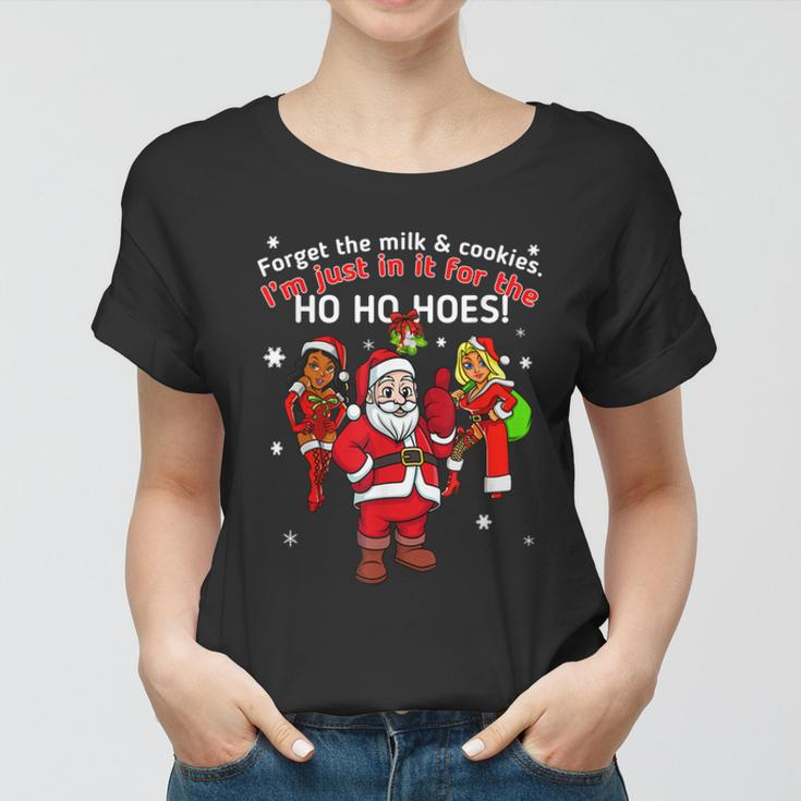 I Do It For The Hos Santa Funny Inappropriate Christmas Men Women T-shirt
