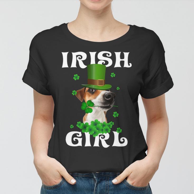 Jack Russell Terrier Patricks Day For Dog Lovers Women T-shirt