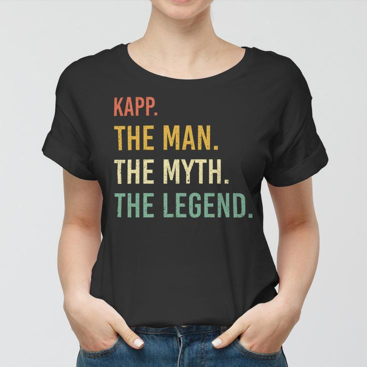 Kapp Name Shirt Kapp Family Name V4 Women T-shirt