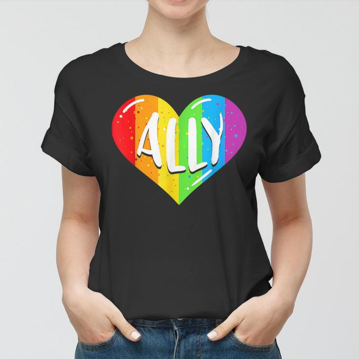 Lgbtq Ally For Gay Pride Men Women Children Women T-shirt