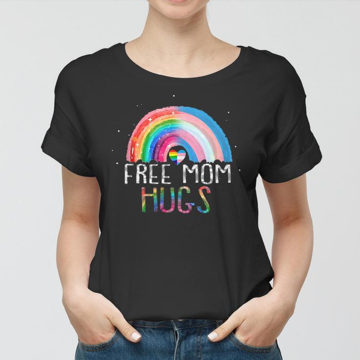 Lgbtq Free Mom Hugs Gay Pride Lgbt Ally Rainbow Mothers Day Women T-shirt