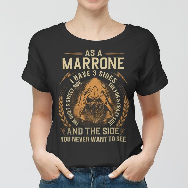 Marrone Name Shirt Marrone Family Name V4 Women T-shirt