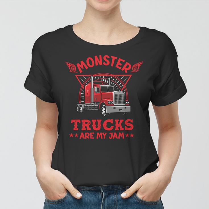 Monster Trucks Are My Jam Women T-shirt