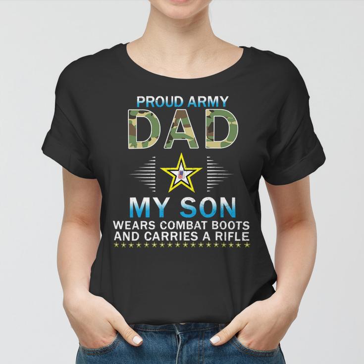 My Son Wears Combat Bootsproud Army 690 Shirt Women T-shirt