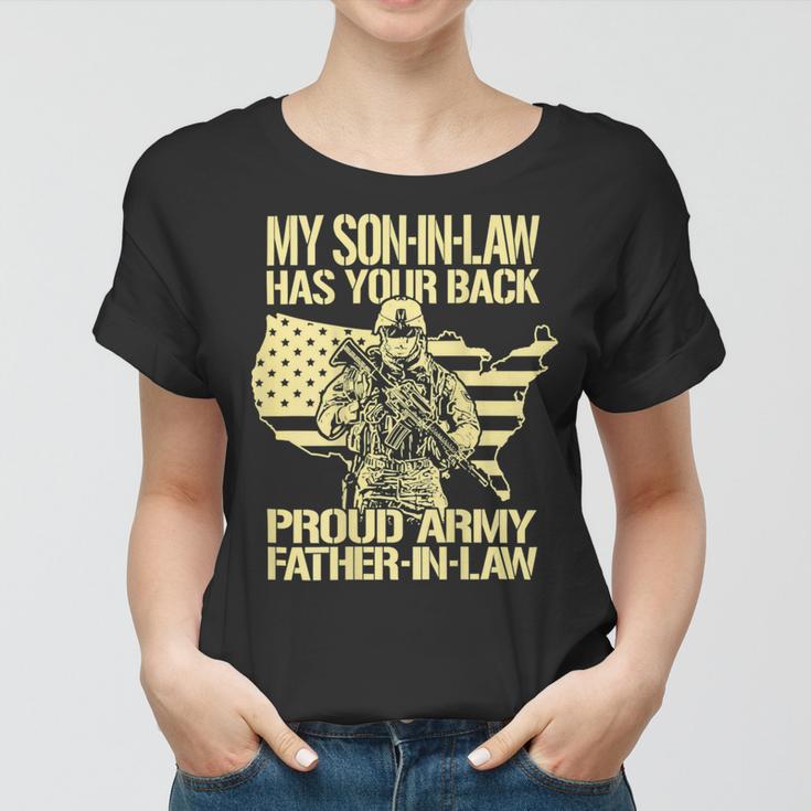 My Soninlaw Has Your Back Proud Army 688 Shirt Women T-shirt