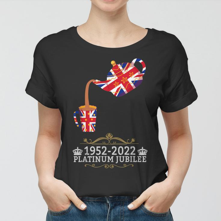Platinum Jubilee 2022 Union Jack For Kids & Jubilee Teapot Women T-shirt