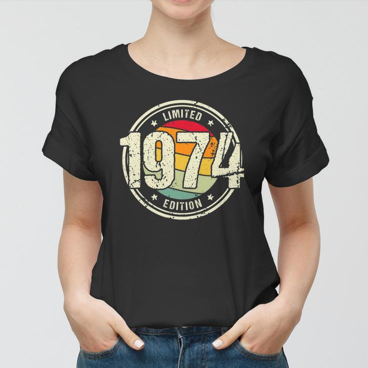 Retro 48 Years Old Vintage 1974 Limited Edition 48Th Birthday Women T-shirt