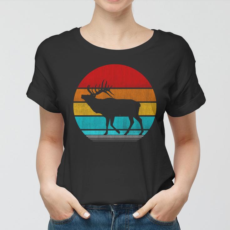 Retro Vintage Elk Women T-shirt